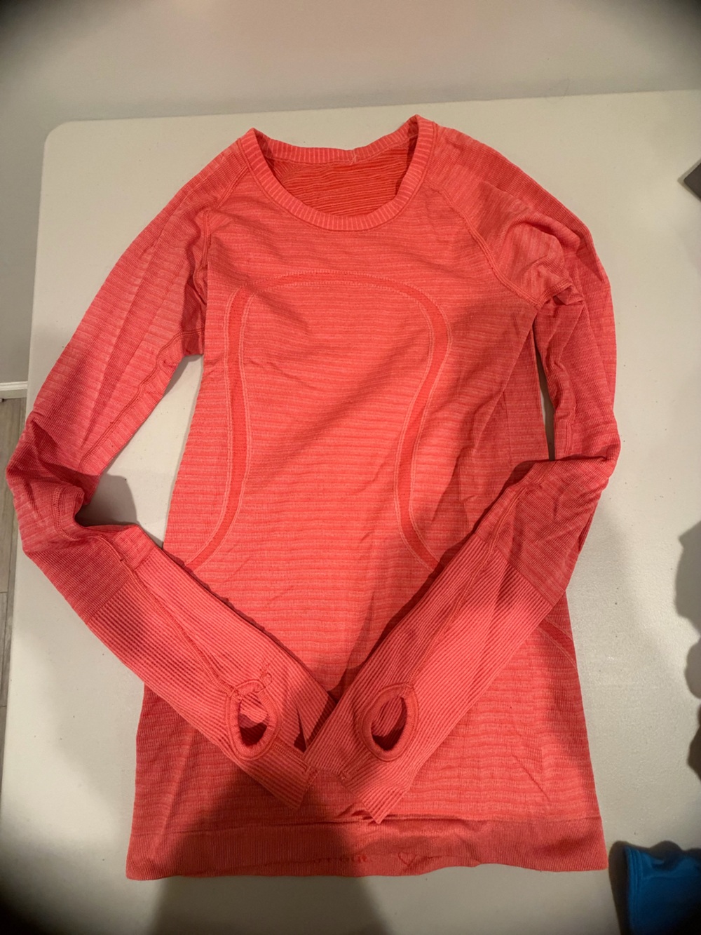 Lululemon long-sleeved active tops. 3 colors Coral, Purple and Gray/White